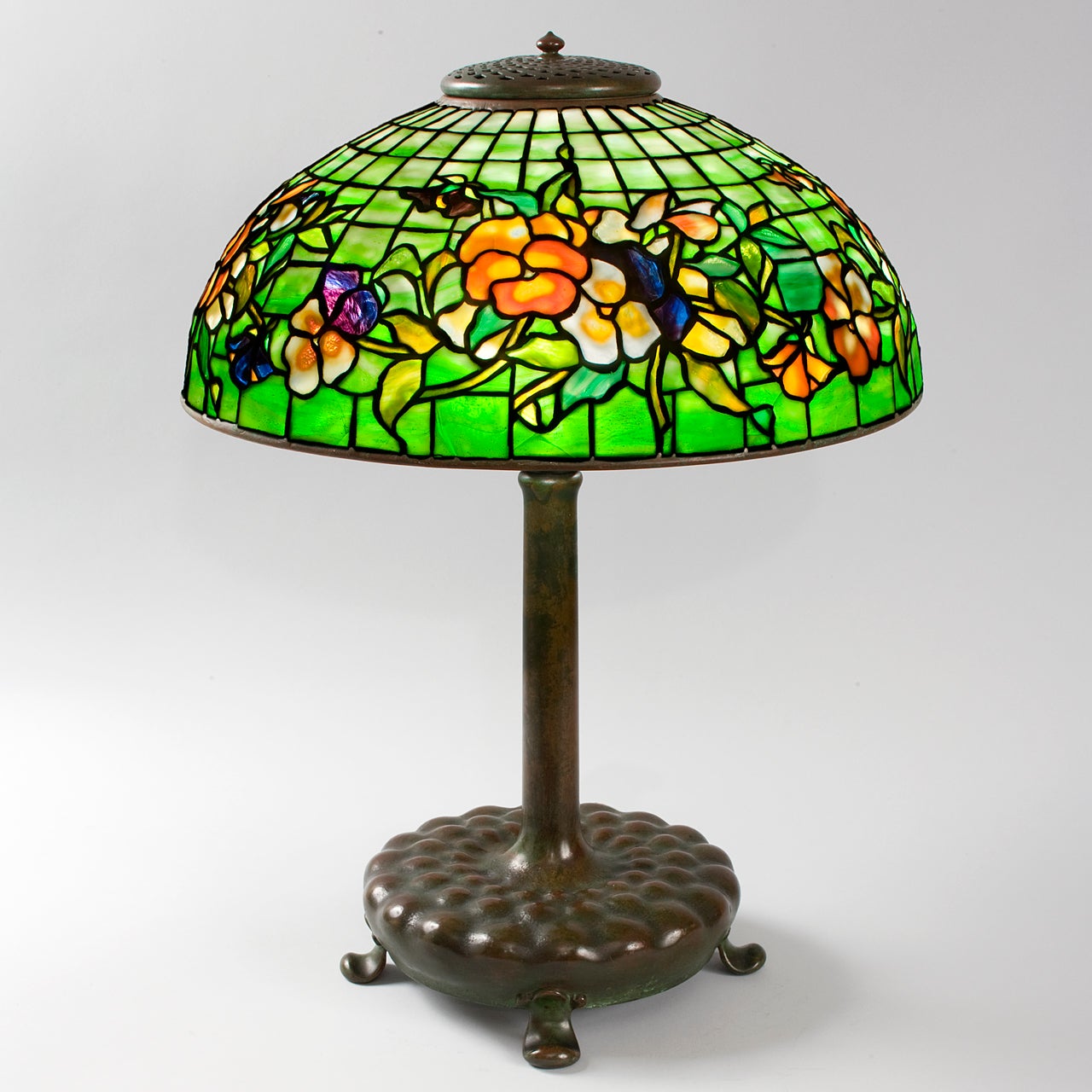 Tiffany Studios "Pansy" Lamp