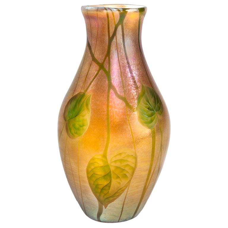 Tiffany Studios New York Glass Vase at 1stdibs