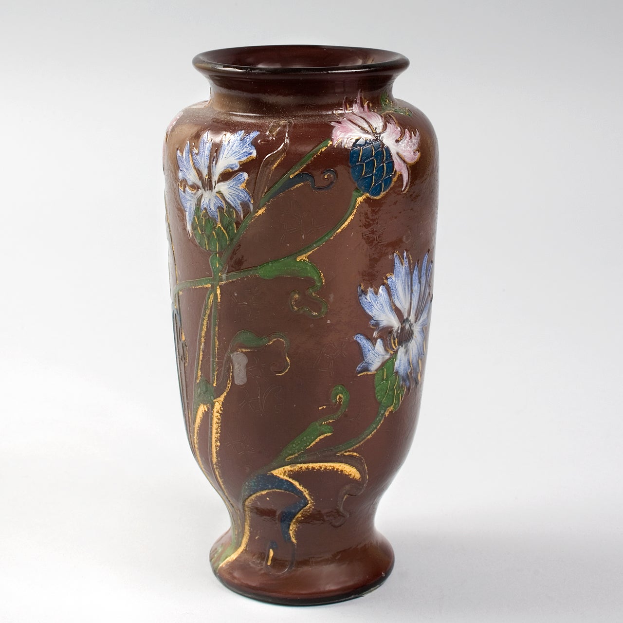 Burgun & Schverer French Art Nouveau Cameo Glass Vase