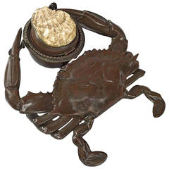 Tiffany Studios Crab Inkwell