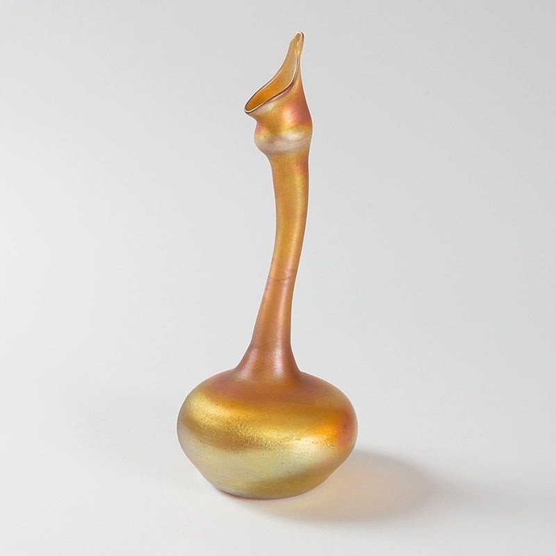 Tiffany Studios New York Glass “Gooseneck” Sprinkler Vase