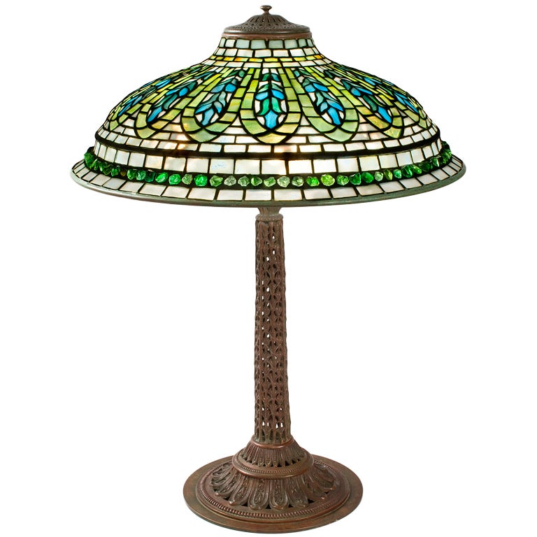 Tiffany Studios Gentian Lamp For Sale at 1stdibs