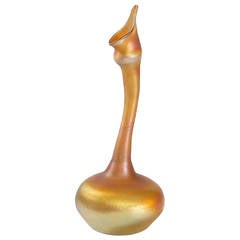 Tiffany Studios New York Glass “Gooseneck” Sprinkler Vase