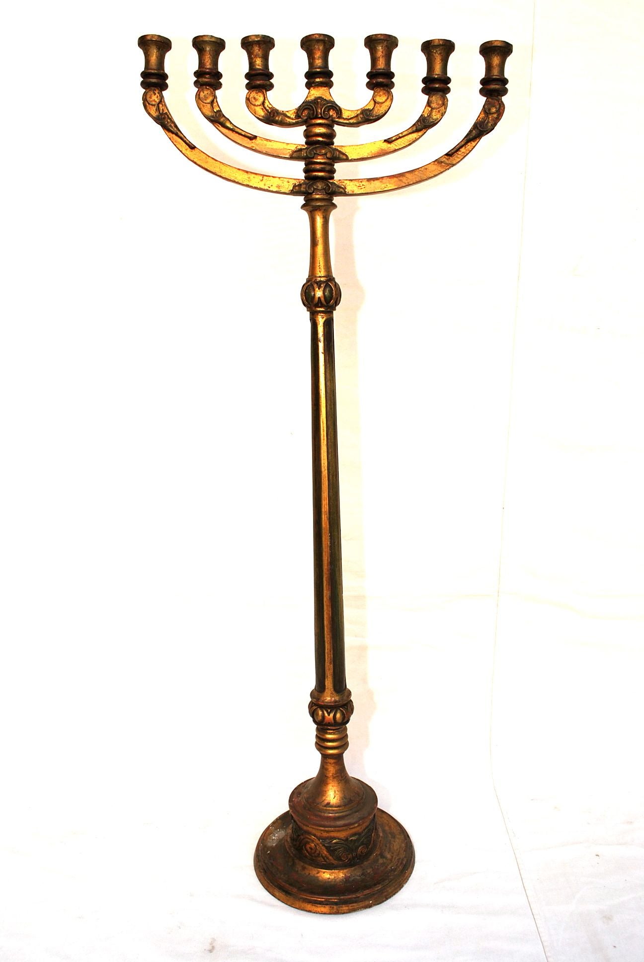 19th Century Italian Floor Candelabra and Menorah For Sale