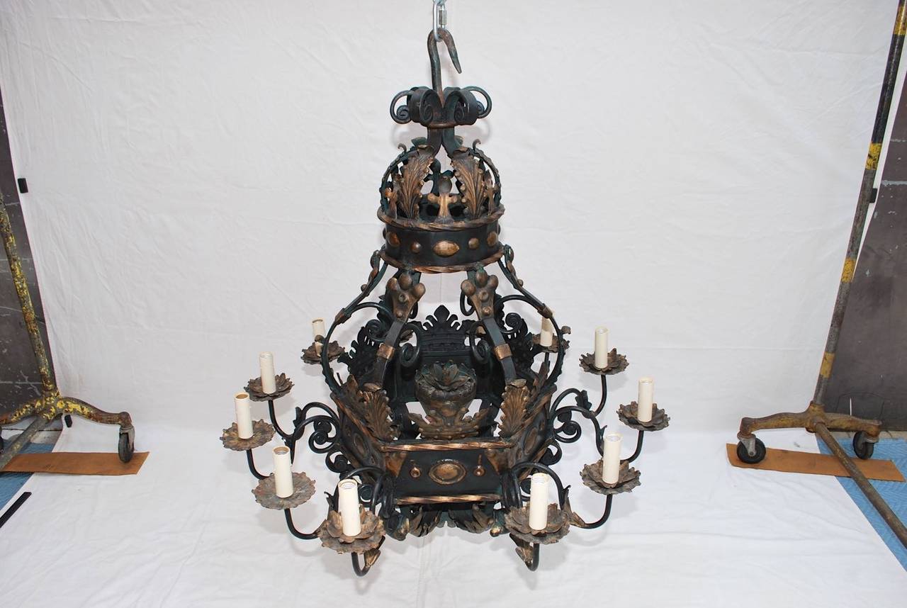 We have over 3000 antique sconces and over 1000 antique lights, if you need a specific pair of sconces or lights; use the contact dealer button to ask us, we might have it in our store.
We also have our own line of wrought iron reproduction sconces