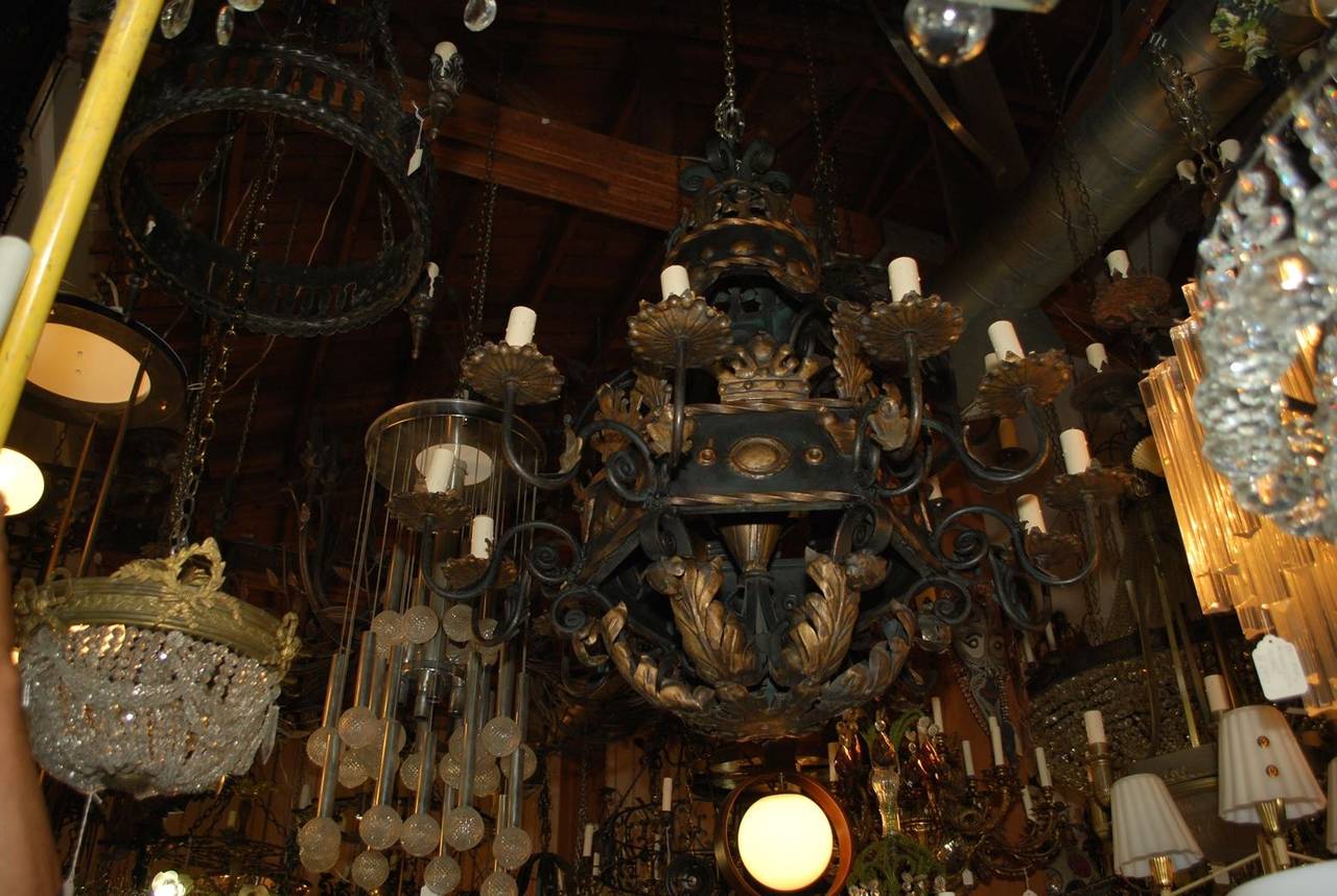 extra large wrought iron chandeliers