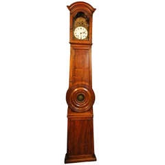19th Century French Morbier Louis Philippe Style Longcase Clock Seven Days