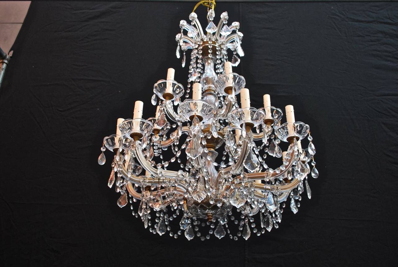 American Large Crystal Chandelier  Maria theresa  Style