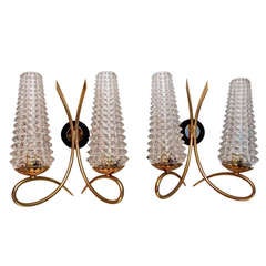 Pair of Antiques French mid century sconces 2