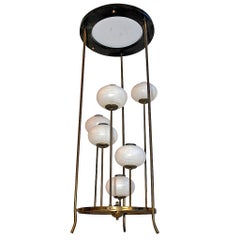 Rare Mid-Century hanging Light with Asian Feeling
