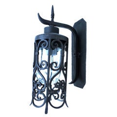 Wrought Iron Reproduction Outdoor  Sconces