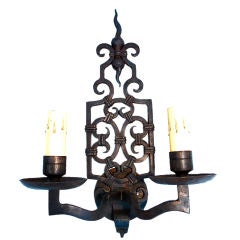 Wrought Iron Reproduction  Sconces