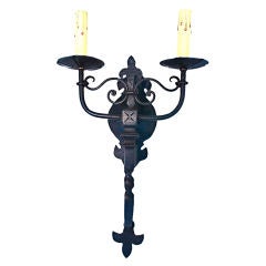 Wrought Iron Reproduction Sconces