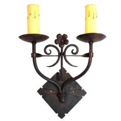 Wrought Iron Reproduction Sconces