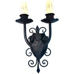 Wrought Iron Reproduction Sconces