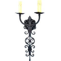 Wrought Iron Reproduction Sconces