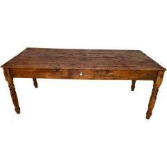 19 th century antique  farm table from Guatemala