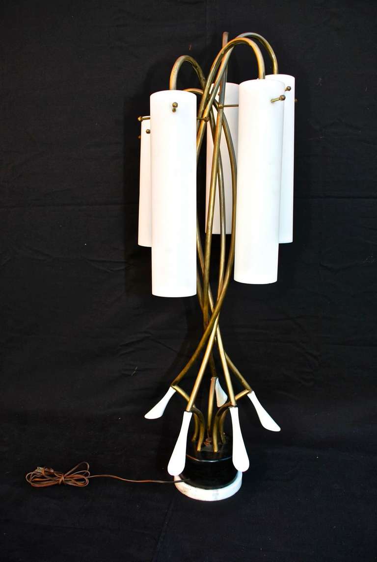 A beautiful and elegant large midcentury table light, the design is so sexy, the picture speak for itself.<br />
<br />
We have over three thousand antique sconces and over one thousand antique lights. If you need a specific pair of sconces or