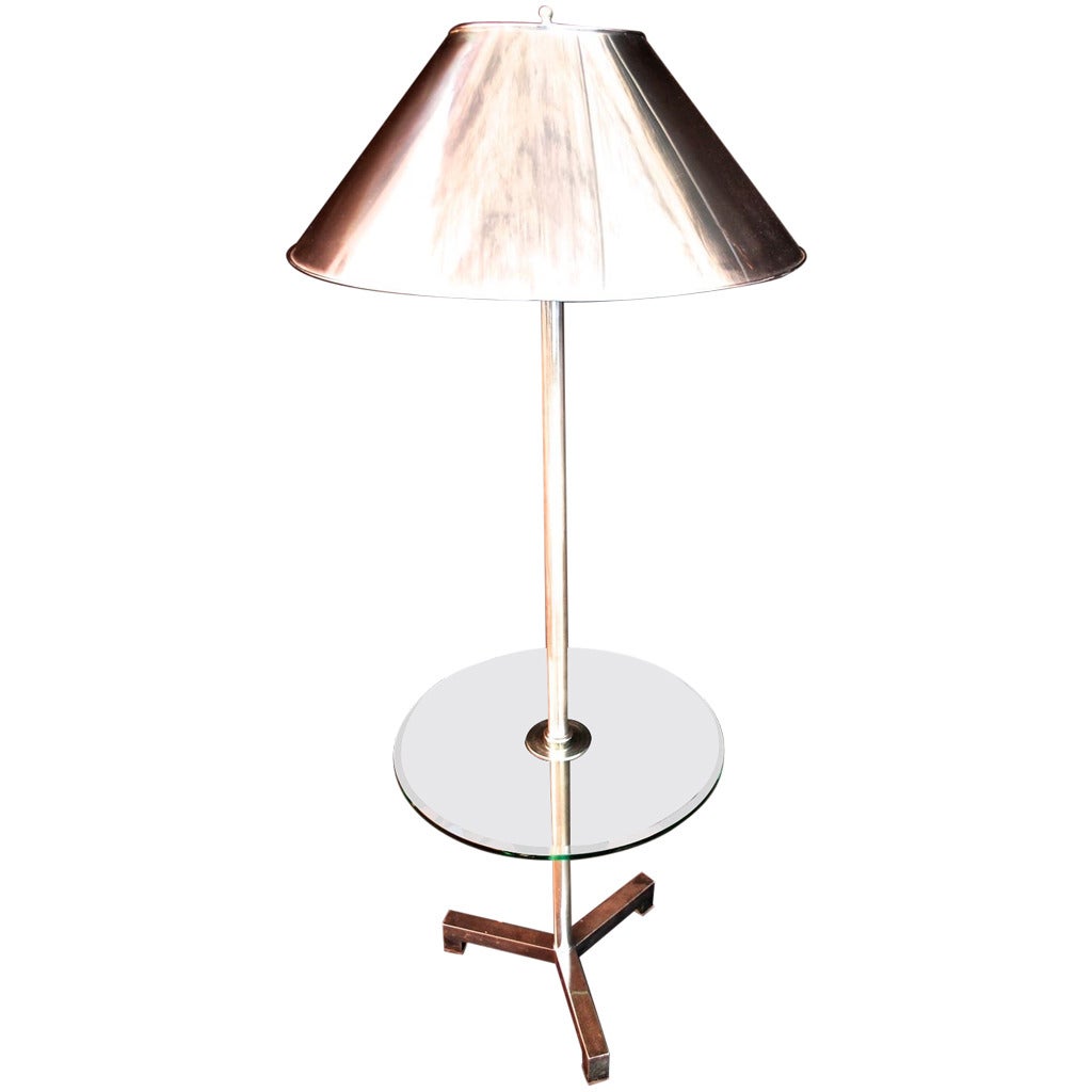 Beautiful Floor Lamp with Metal Shade