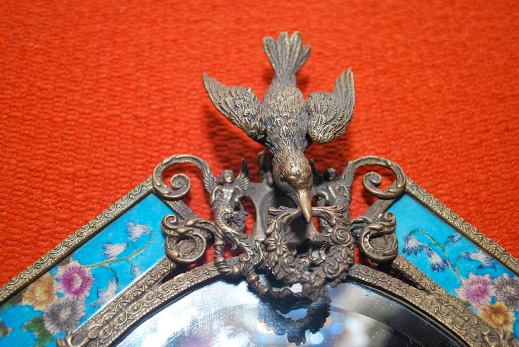 Large pair of  Antique French 19 th century bronze sconces