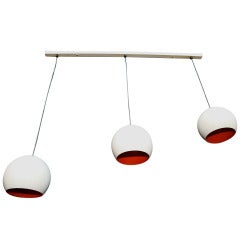 1970 three light perfect  for kitchen island or pool table