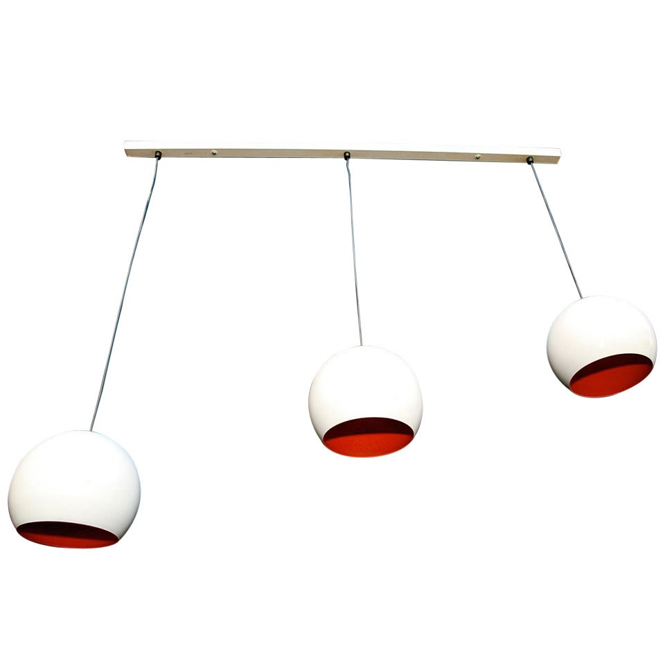 1970 three light perfect  for kitchen island or pool table