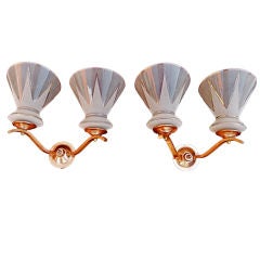 Vintage French mid century sconces