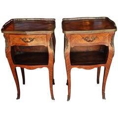 Vintage Pair of Beautiful French Night Stands or Side Tables