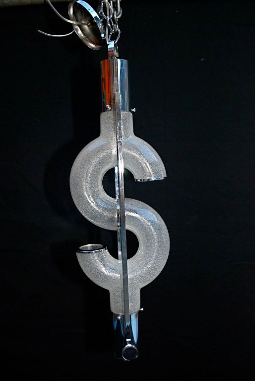 Mid-Century Modern Antique adjustable  murano light by Mazzega For Sale