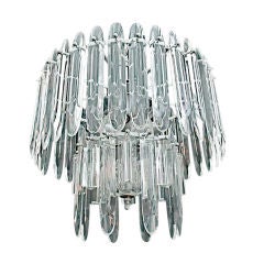 Lampe en cristal antique par sciolari