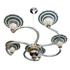 Beautiful and rare Hand blown Murano glass  chandelier