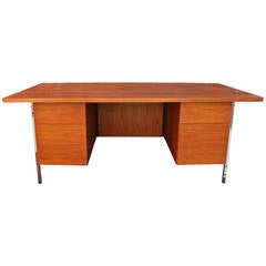Walnut Desk by Floence Knoll 3