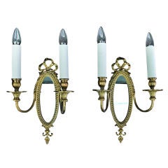 Pair of Antique  brass sconces