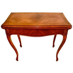 19 Th Century French Louis Xiii Style  Game / Console Table