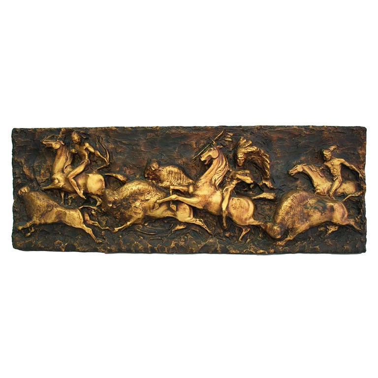 five feet long antique panel by J.SEGURA
