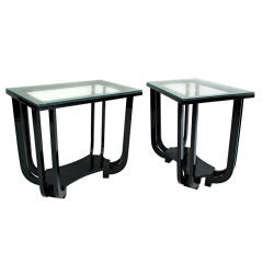 pair of Paul Frankl side tables 9
