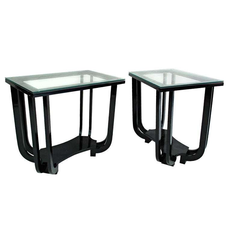 pair of Paul Frankl side tables