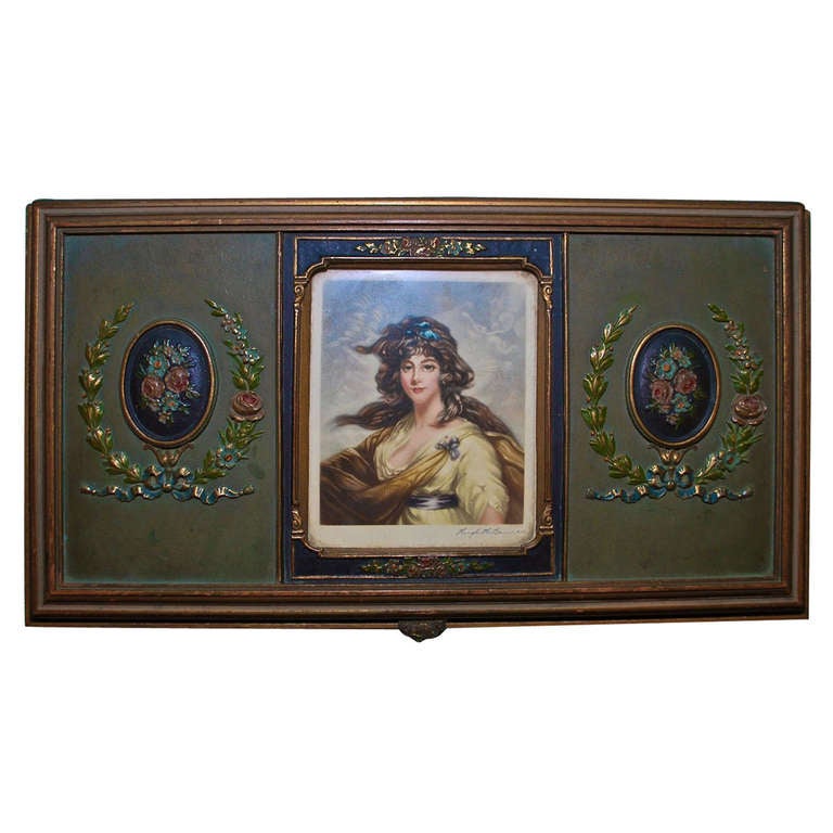 1920 Jewelry Box Signed by Hugh. H. Banner For Sale