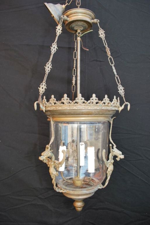 Antique French Dragon Lantern