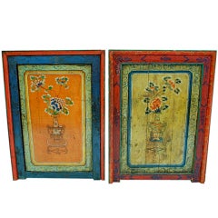 Large pair of Used Tibetan side table/cabinet/night stand