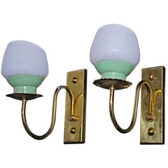Antique Pair of Italian Sconces by Stilnovo 8