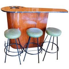 1950 Bar With Three Stool