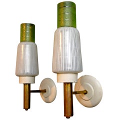 Antique Pair Of Sconces By Stilnovo