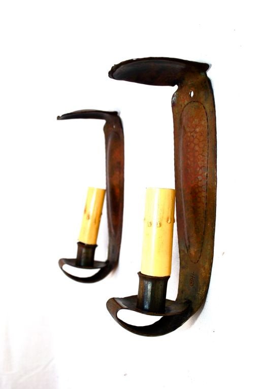 Antique Pair of Sconces by Roycroft