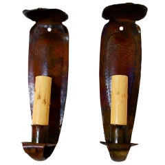 Antique Pair of Sconces by Roycroft