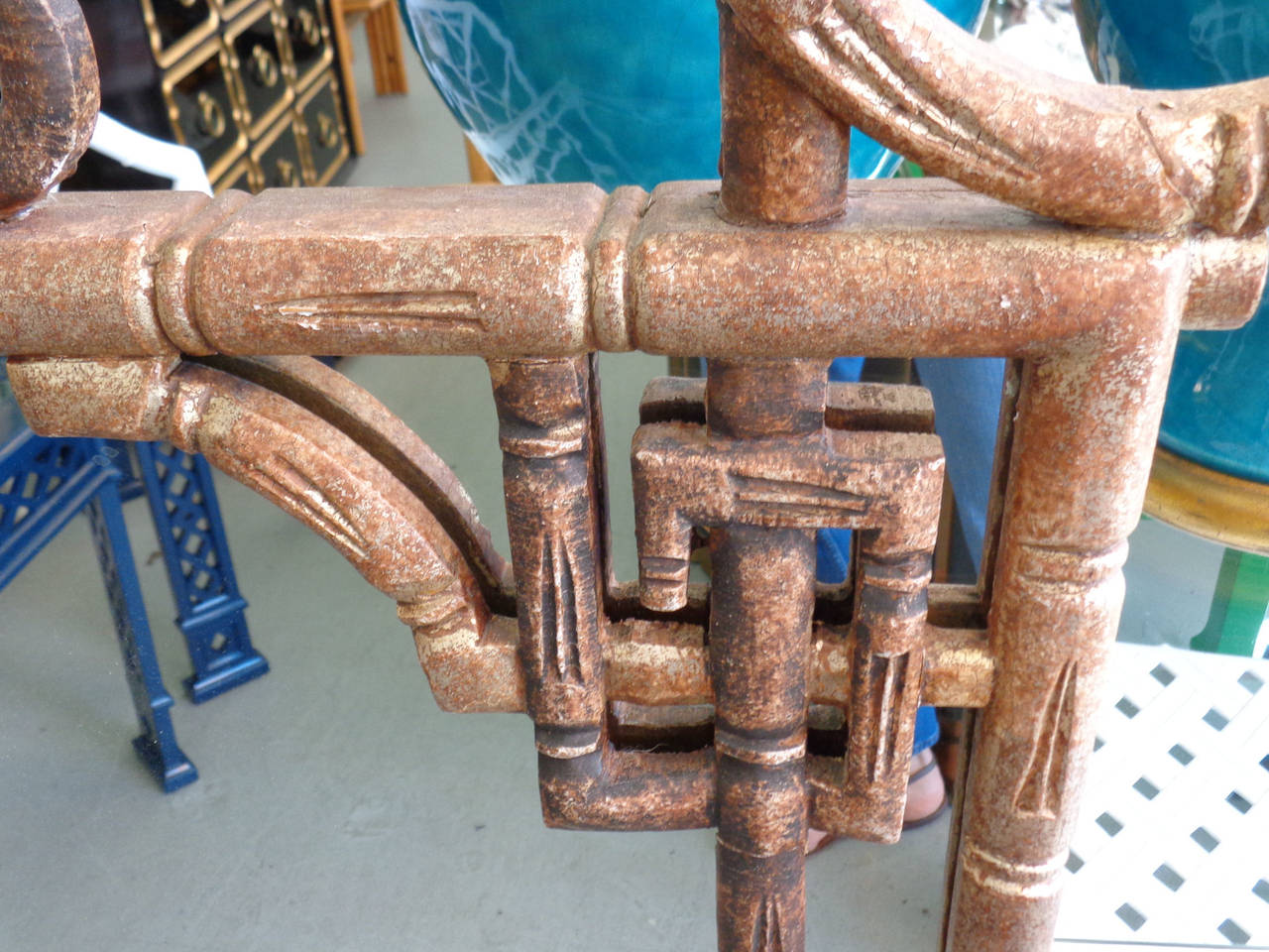 Faux Bamboo Pagoda Mirror 2