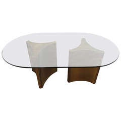 Brass Mastercraft Dining Table