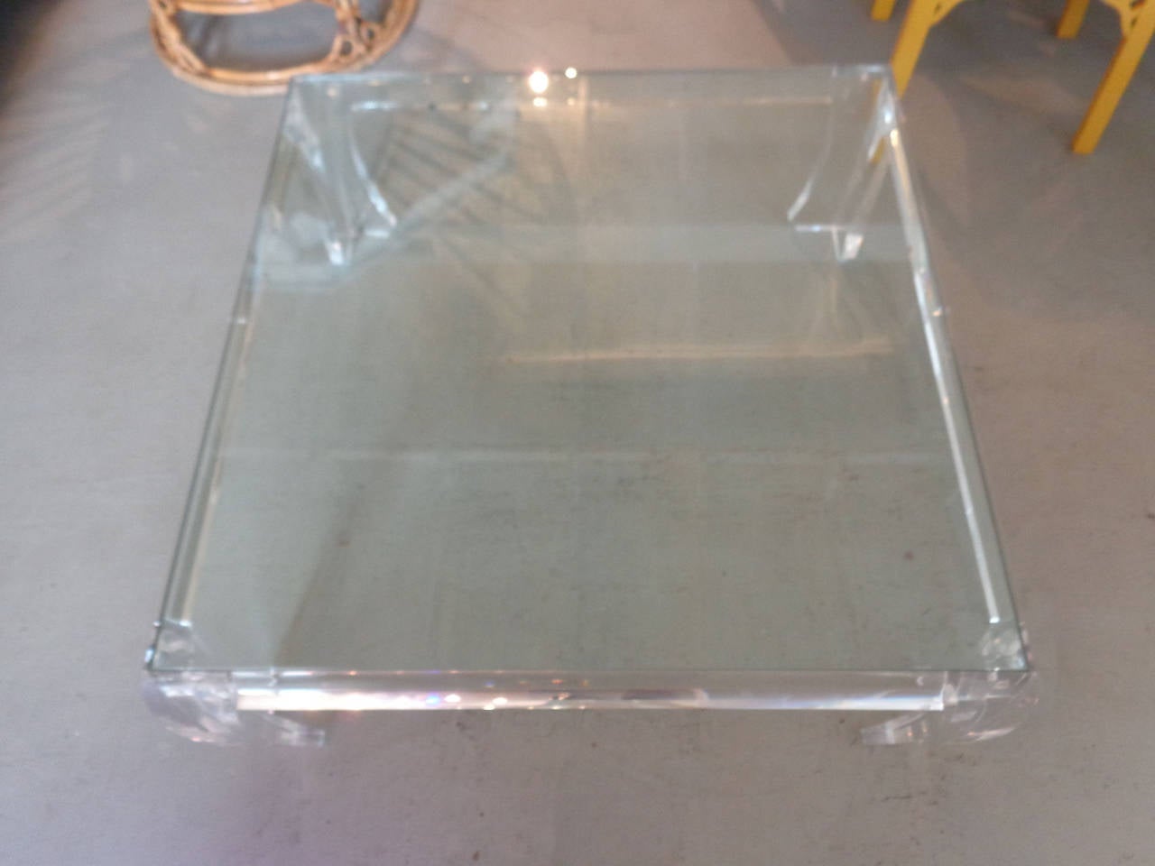 Jeffrey Bigelow Lucite Coffee Table 3