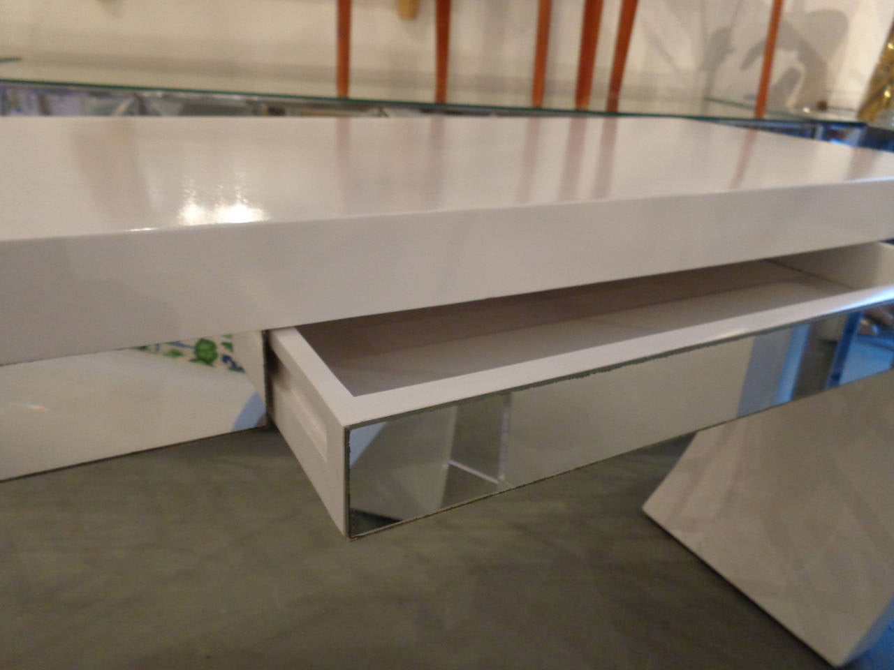 Modern 20th Century Console and Bench In Good Condition In West Palm Beach, FL