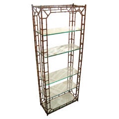Faux Bamboo Etagere
